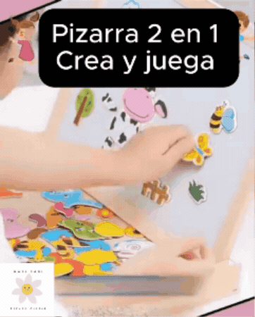 ✅Tablero Pizarra Magnética CREA Y JUEGA